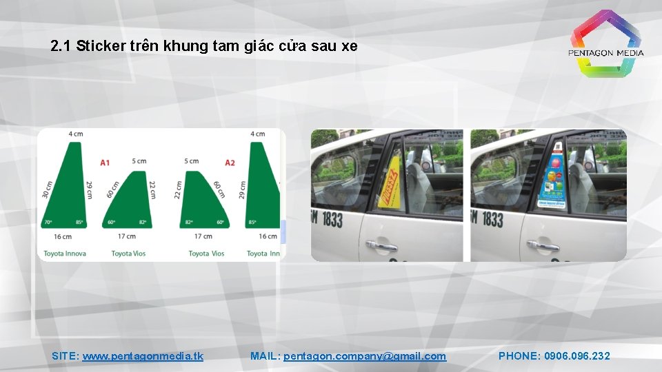 2. 1 Sticker trên khung tam giác cửa sau xe SITE: www. pentagonmedia. tk