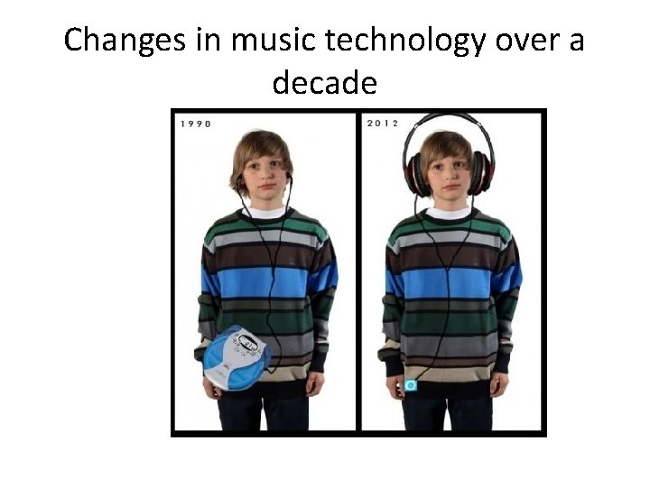 Changes in music technology over a decade Changes in music technology over a decade