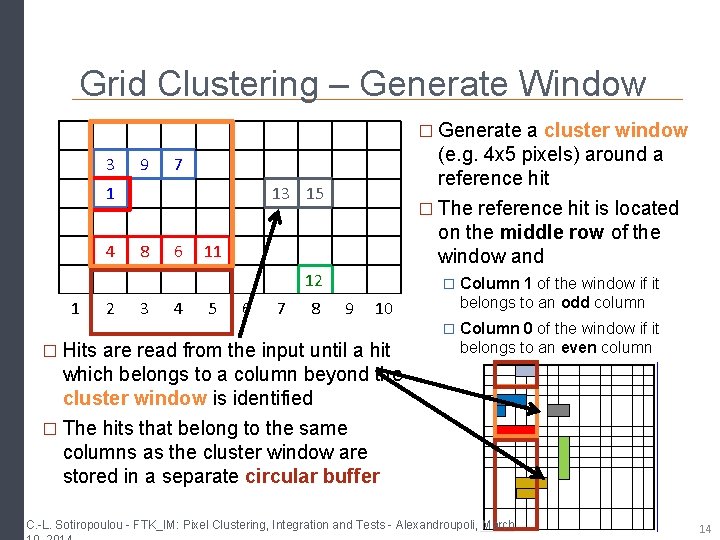 Grid Clustering – Generate Window � Generate a cluster window 3 9 1 4 Grid Clustering – Generate Window � Generate a cluster window 3 9 1 4