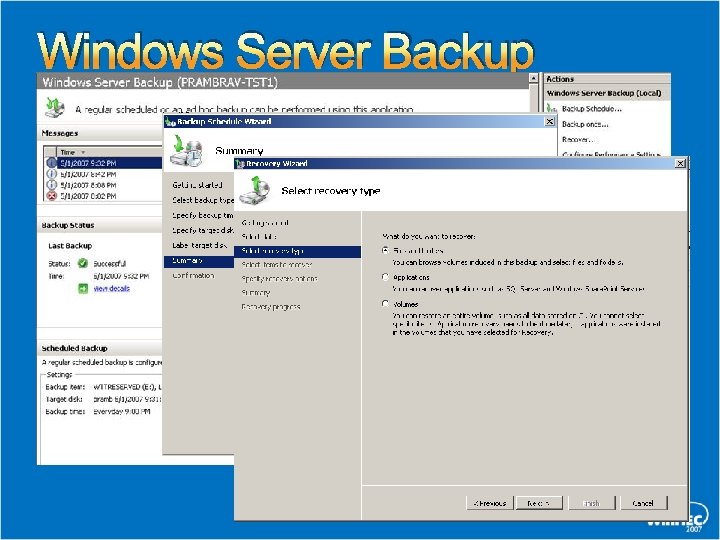Windows Server Backup 