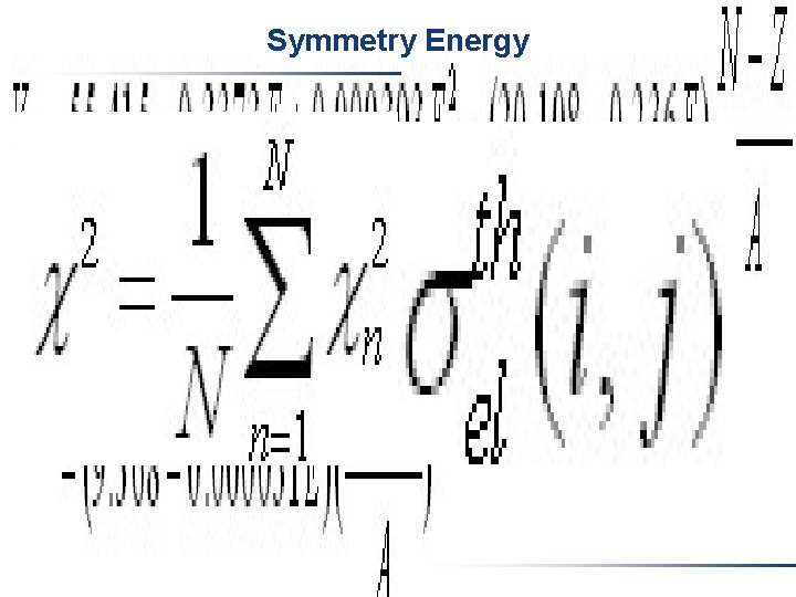 Symmetry Energy Symmetry Energy