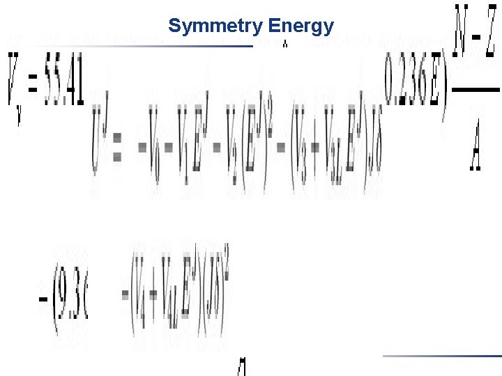 Symmetry Energy Symmetry Energy