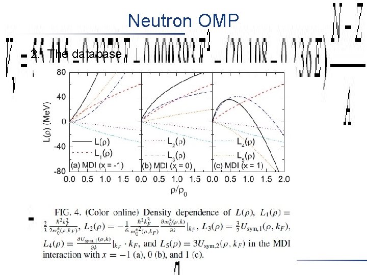Neutron OMP 2. The database Neutron OMP 2. The database