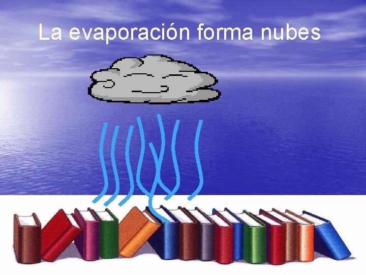 La evaporación forma nubes 