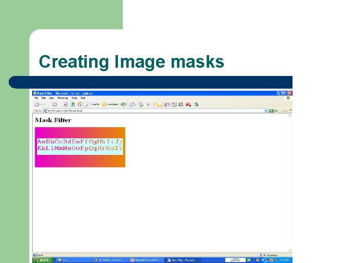 Creating Image masks 