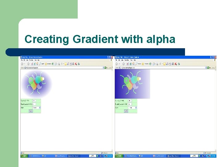 Creating Gradient with alpha 