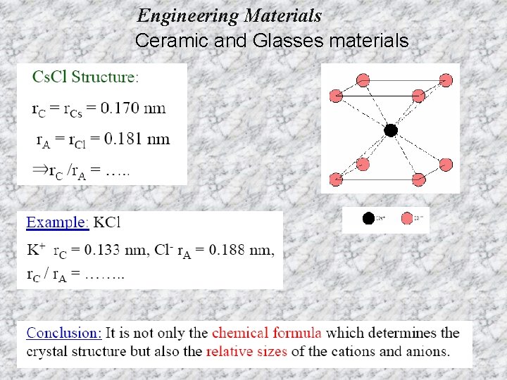 Engineering Materials Ceramic and Glasses materials 