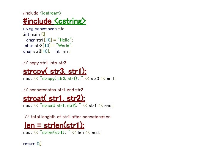 include <iostream> # #include <cstring> using namespace std ; int main (){ char str