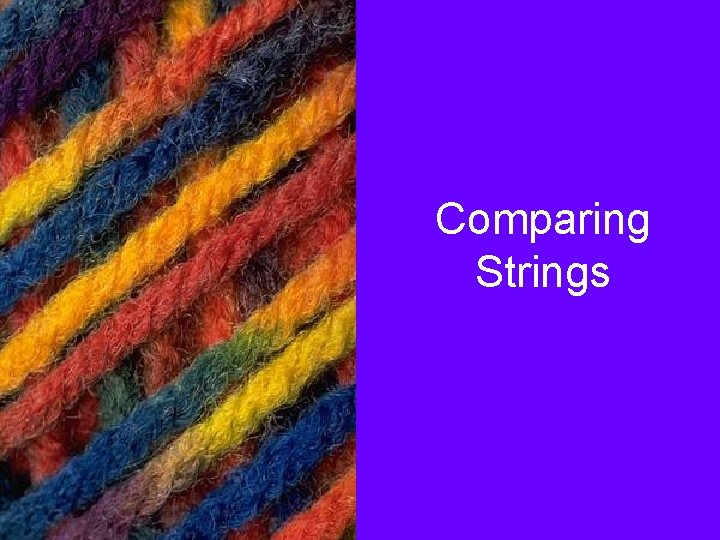 Comparing Strings 