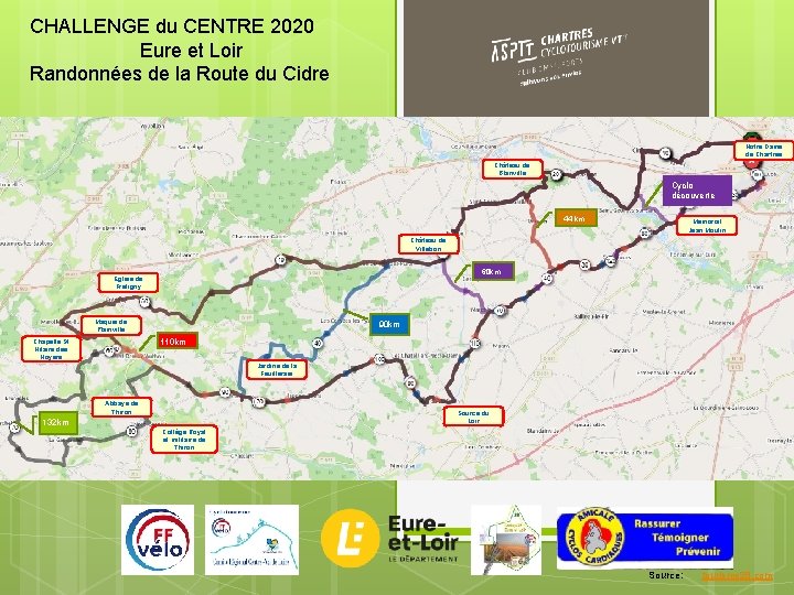 CHALLENGE du CENTRE 2020 Eure et Loir Randonnées de la Route du Cidre Notre