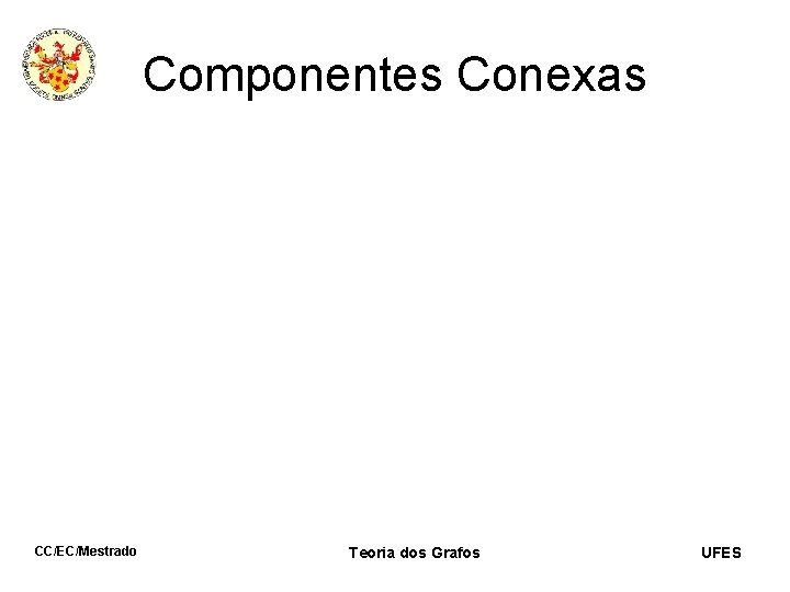 Componentes Conexas CC/EC/Mestrado Teoria dos Grafos UFES 