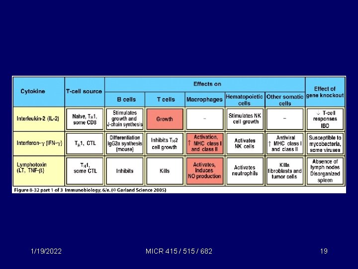 1/19/2022 MICR 415 / 515 / 682 19 