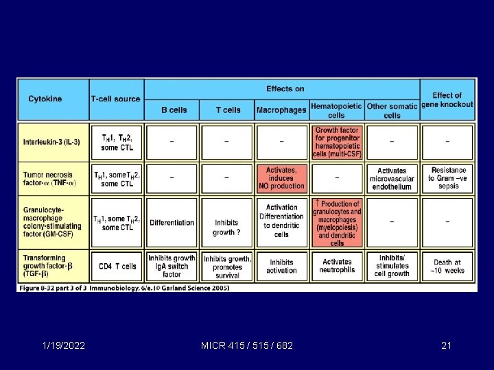 1/19/2022 MICR 415 / 515 / 682 21 