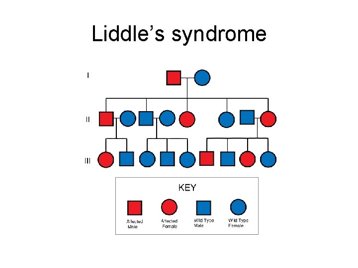 Liddle’s syndrome 