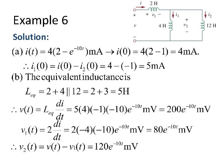 Example 6 Solution: 