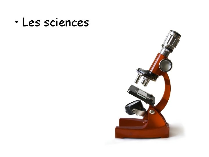  • Les sciences 