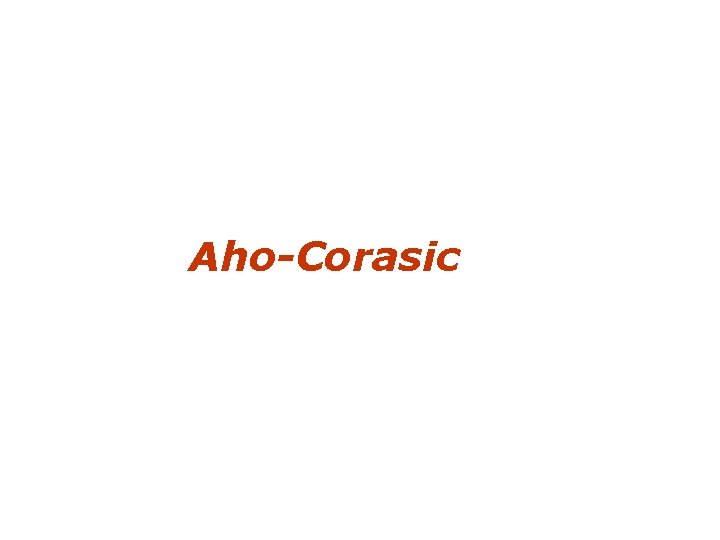 Aho-Corasic 