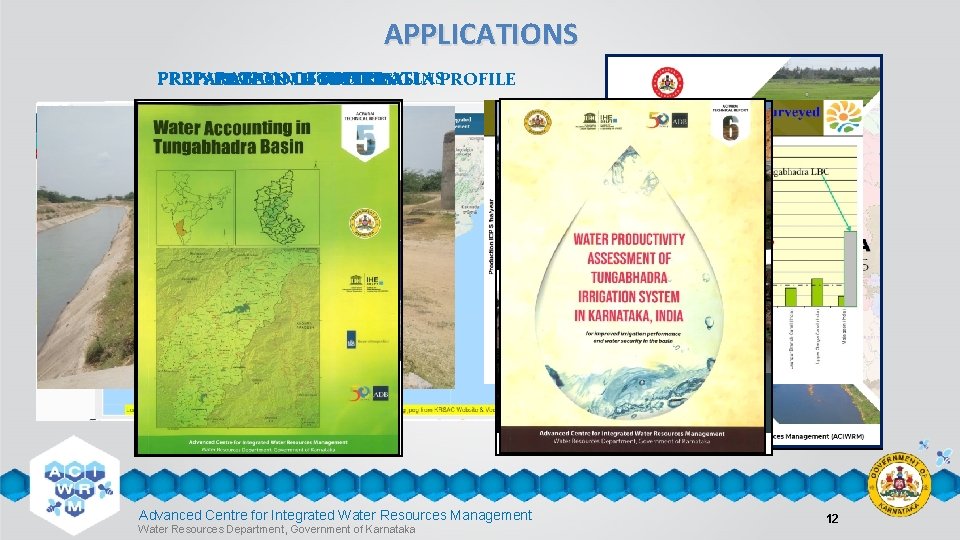 APPLICATIONS PREPARATION STUDIES WATER ATLASPROFILE MASSCOTE STUDIES RIVER BASINOF MODELLING RIVER BASIN Advanced Centre