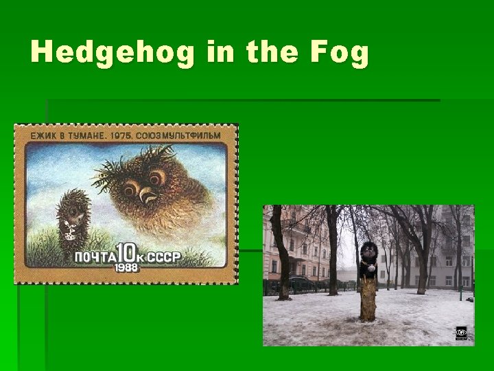 Hedgehog in the Fog 