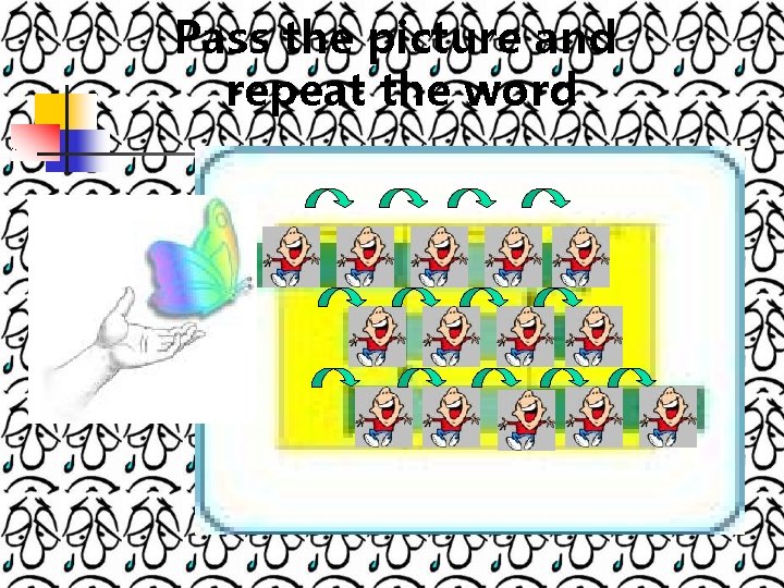 Pass the picture and repeat the word 