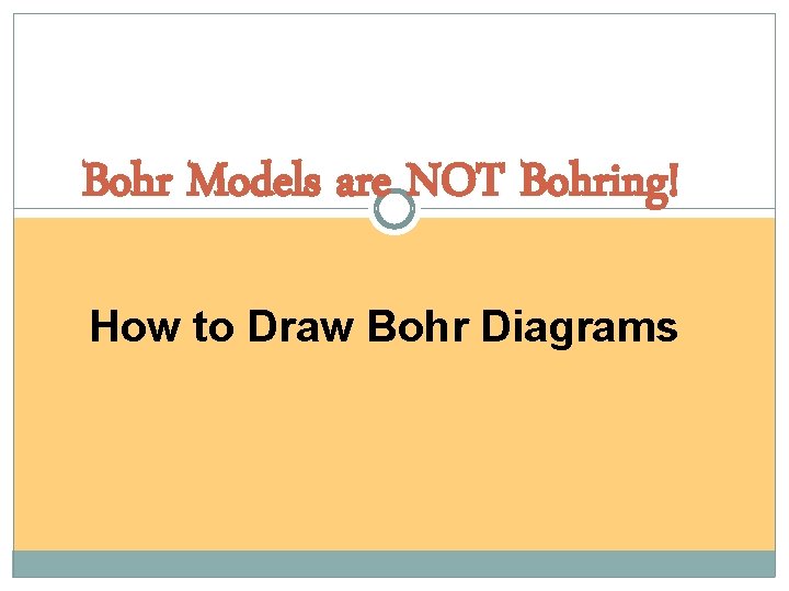 Bohr Models are NOT Bohring! How to Draw Bohr Diagrams 