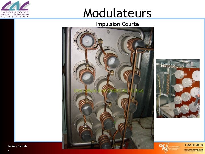 Modulateurs Impulsion Courte Une cellule à un Delta t de : 0, 3 µs