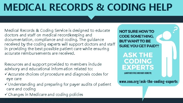 MEDICAL RECORDS & CODING HELP Medical Records & Coding Service is designed to educate