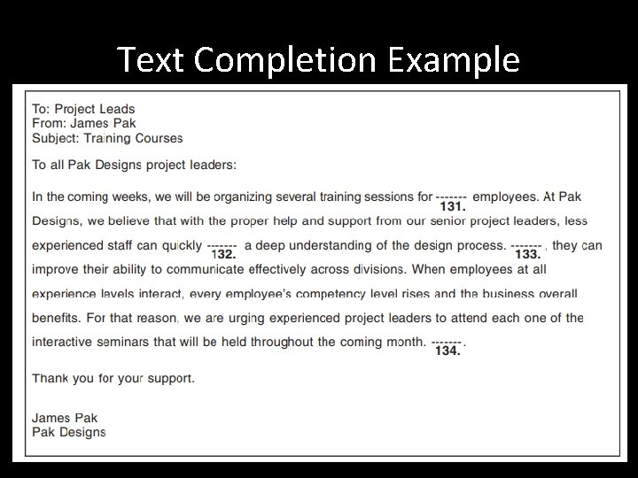 Text Completion Example 