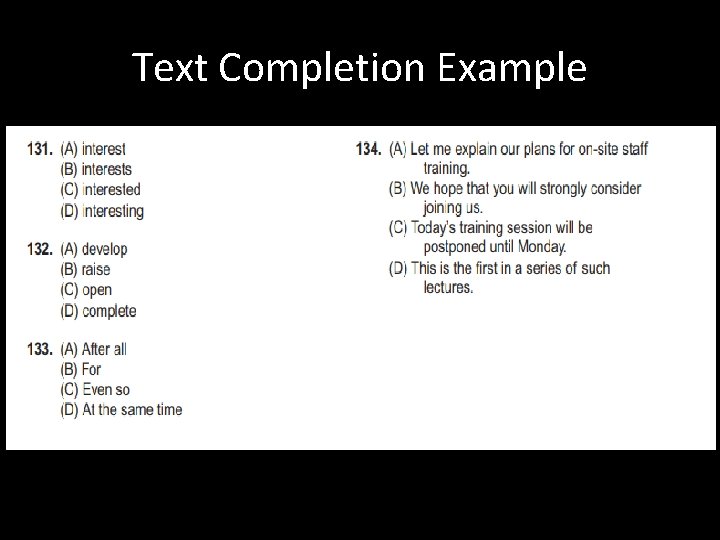 Text Completion Example 