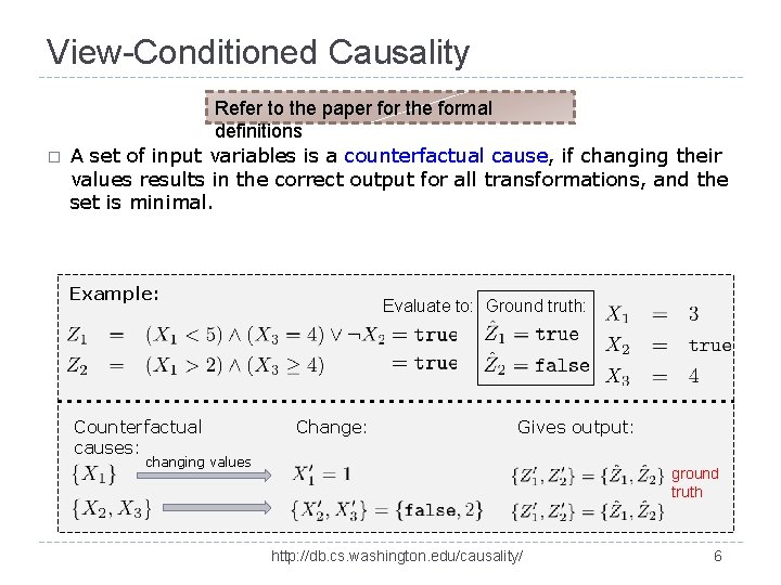 Tracing Data Errors Using ViewConditioned Causality Alexandra Meliou