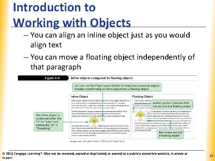 Introduction to Working with Objects XP – You can align an inline object just