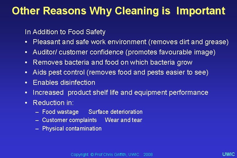 Other Reasons Why Cleaning is Important In Addition to Food Safety • Pleasant and