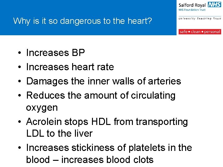 Why is it so dangerous to the heart? • • Increases BP Increases heart