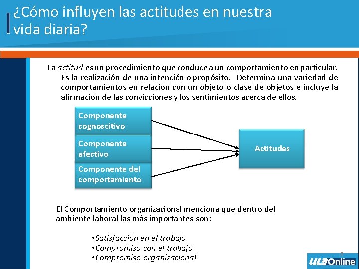 ¿Cómo influyen las actitudes en nuestra vida diaria? La actitud es un procedimiento que