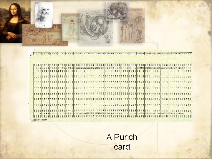 A Punch card 