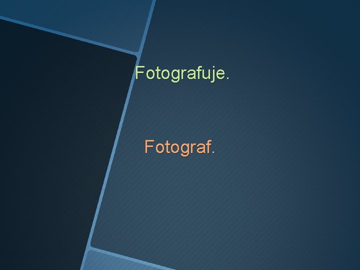 Fotografuje. Fotograf. 