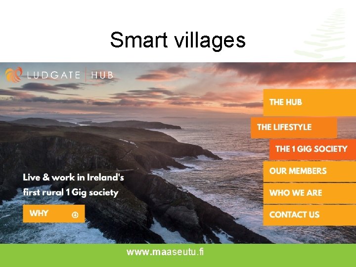 Smart villages www. maaseutu. fi 