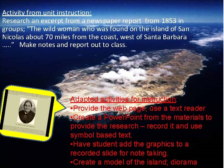 Activity from unit instruction: Research an excerpt from a newspaper report from 1853 in Activity from unit instruction: Research an excerpt from a newspaper report from 1853 in