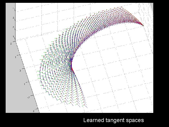 Learned tangent spaces 
