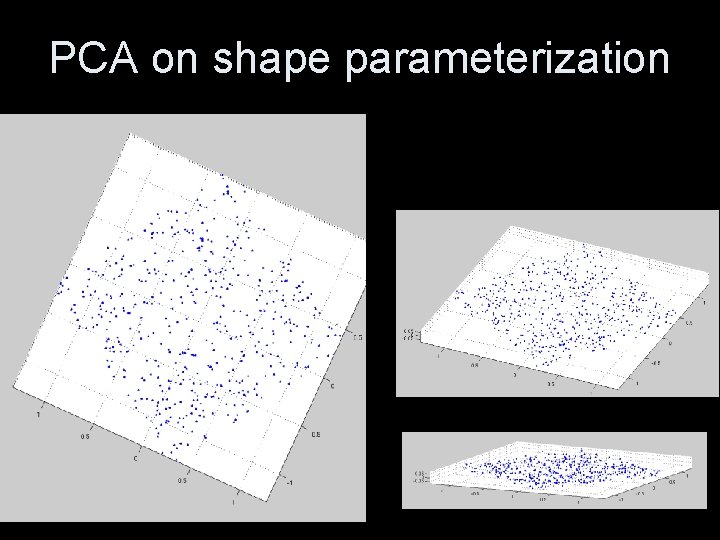 PCA on shape parameterization 