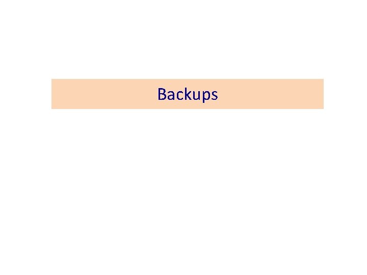 Backups 