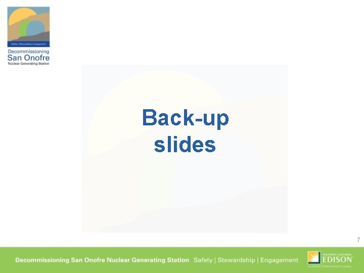 Back-up slides 7 