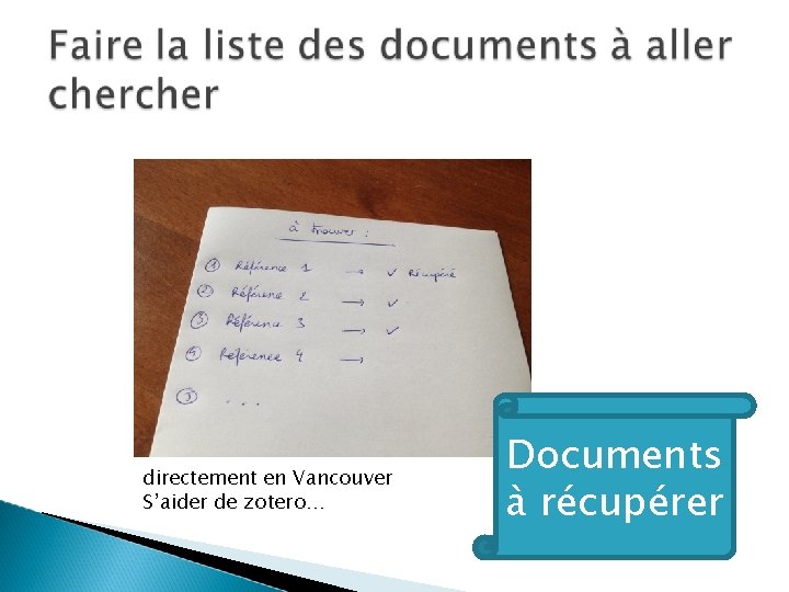 directement en Vancouver S’aider de zotero… Documents à récupérer directement en Vancouver S’aider de zotero… Documents à récupérer