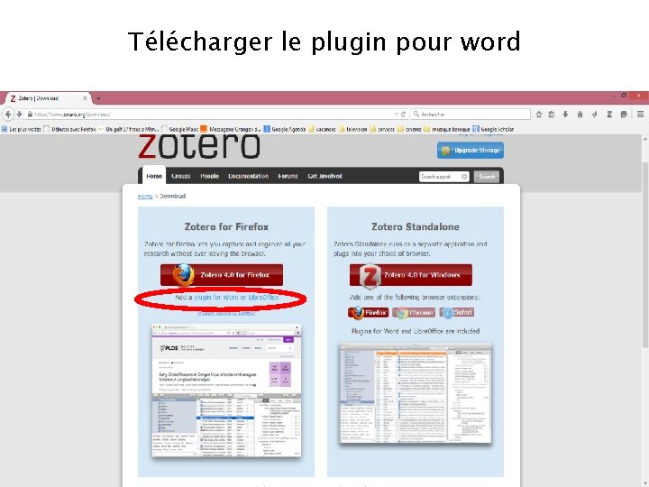 Télécharger le plugin pour word Télécharger le plugin pour word