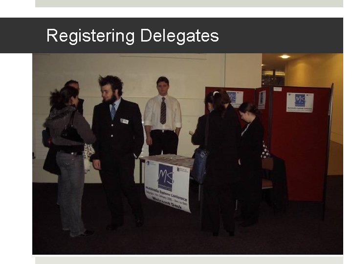 Registering Delegates 