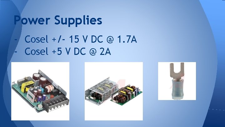 Power Supplies - Cosel +/- 15 V DC @ 1. 7 A - Cosel