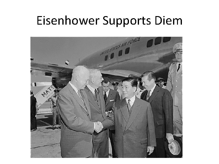 Eisenhower Supports Diem 