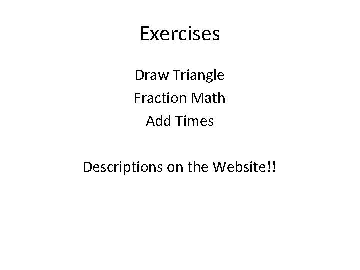 Exercises Draw Triangle Fraction Math Add Times Descriptions on the Website!! 