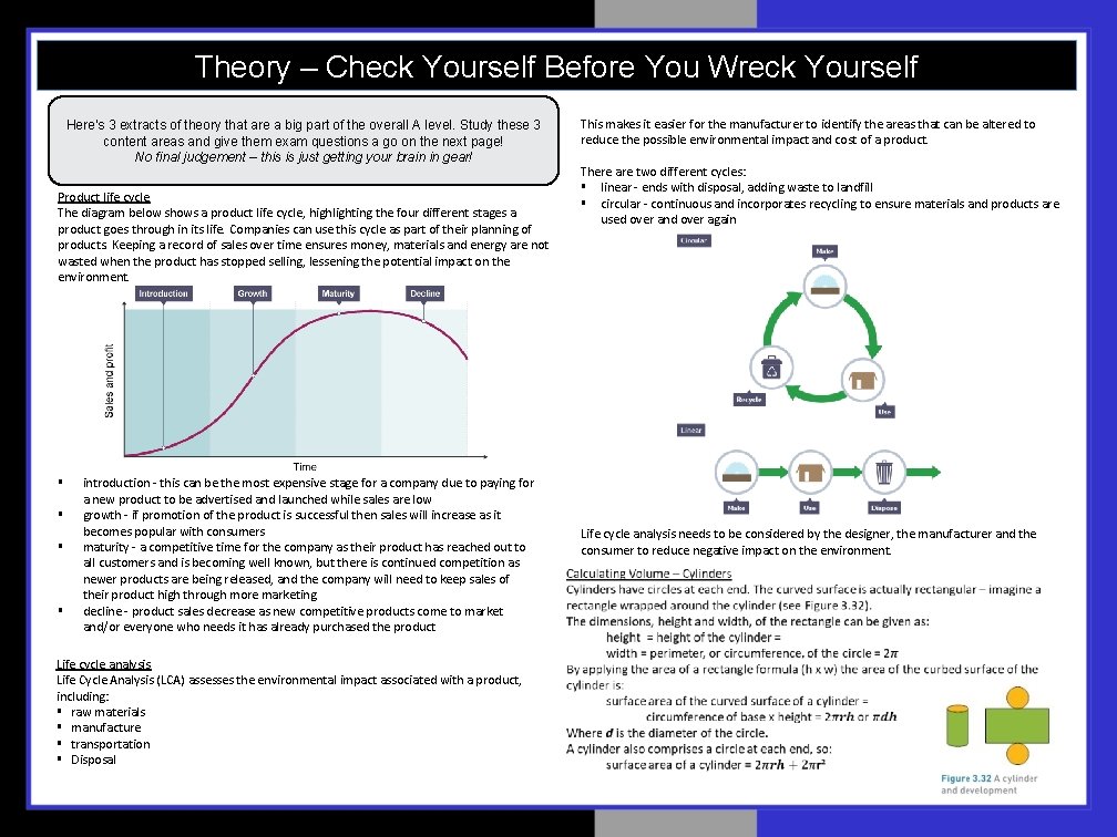 Theory – Check Yourself Before You Wreck Yourself Here’s 3 extracts of theory that Theory – Check Yourself Before You Wreck Yourself Here’s 3 extracts of theory that