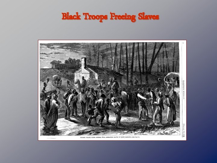 Black Troops Freeing Slaves 